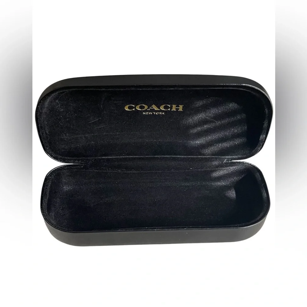 COACH New York Black Hard Clamshell Eyeglass Case